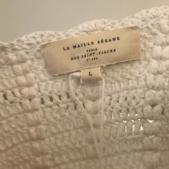 Sézane Cream Crochet Top - Picture 3 of 5